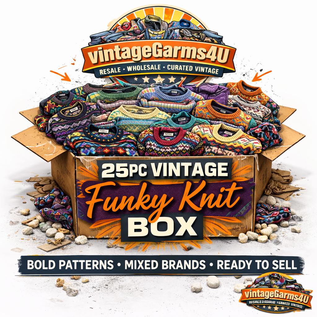 25 Piece Vintage Funky Knit Box