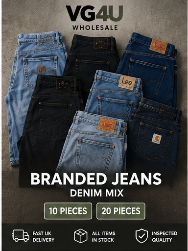 Branded Jeans & Denim Wholesale Mix | 10 or 20 Pieces