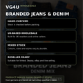 VG4U branded denim wholesale reseller bundle information