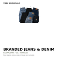 Example branded jeans and vintage denim wholesale mix