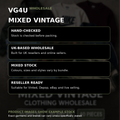 Mixed vintage clothing wholesale reseller information