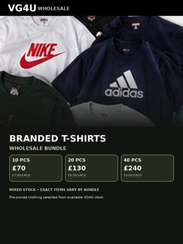 Branded T-shirts wholesale bundle UK VG4U 10 20 40 pieces