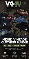 VG4U mixed vintage clothing wholesale bundle UK reseller stock