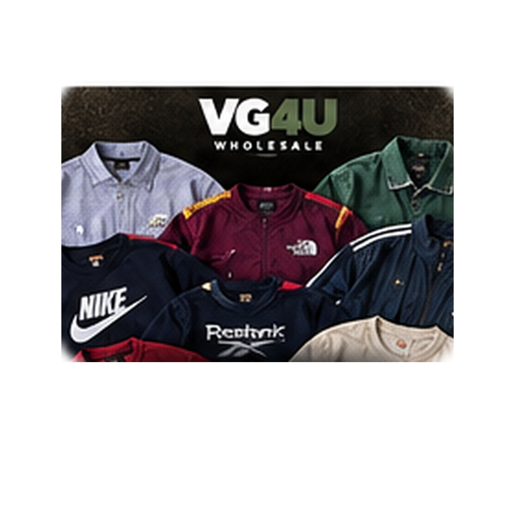 Example reseller starter vintage clothing bundle on clean background