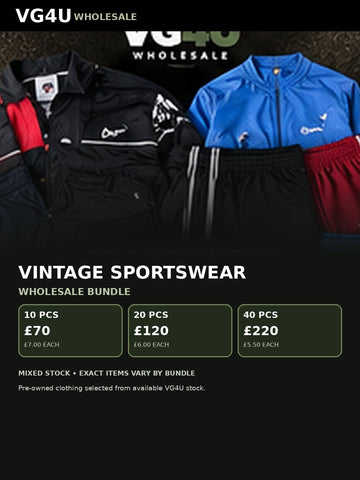 Vintage sportswear wholesale bundle UK VG4U 10 20 40 pieces