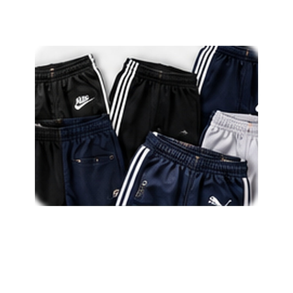 Example vintage sportswear wholesale mix on clean background