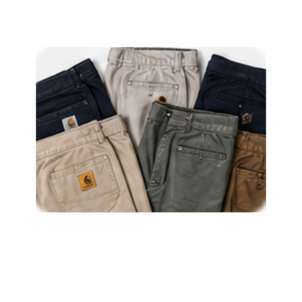 Example vintage trousers wholesale mix on clean background