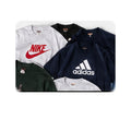 Example vintage T-shirt wholesale mix on clean background
