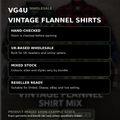 VG4U vintage flannel shirt wholesale reseller information